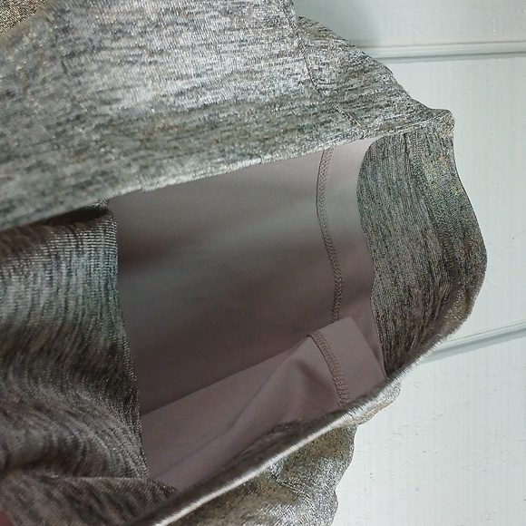 Calvin Klein Metallic Gold Silver Tone Sleeveless Cocktail Dress Size 6 Petite - Picture 8 of 9